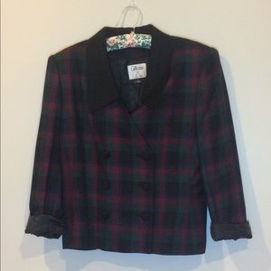 Vintage Plaid Blazer